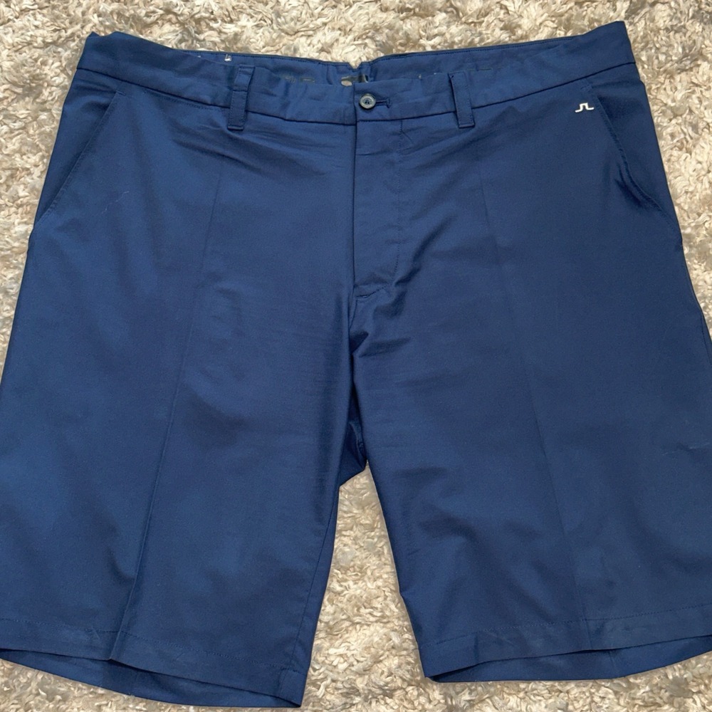 J.Lindeberg Mens Navy Blue Technical Performance Golf Shorts Size 38